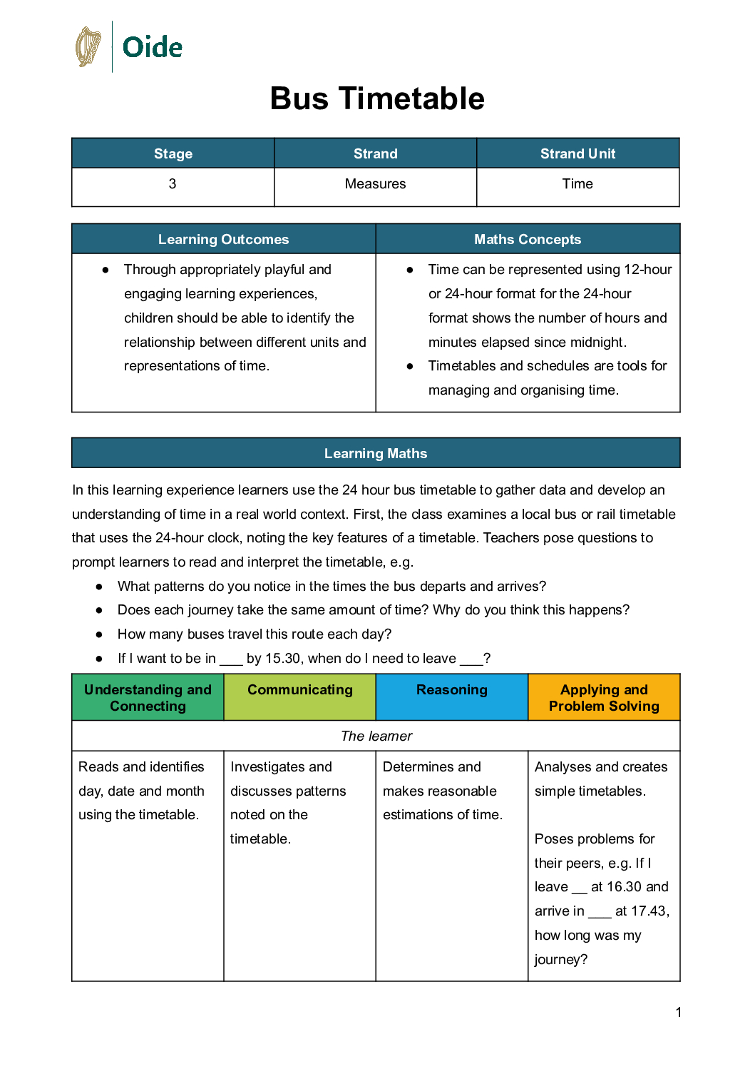 Bus Timetable Stage 3 Time pdf